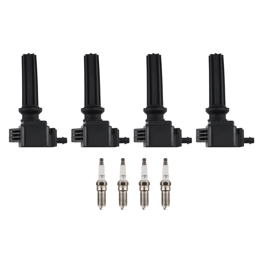 Pack of 4 High Performance Ignition Coil compatible for Ford Escape Focus compatible for Lincoln MKZ UF670