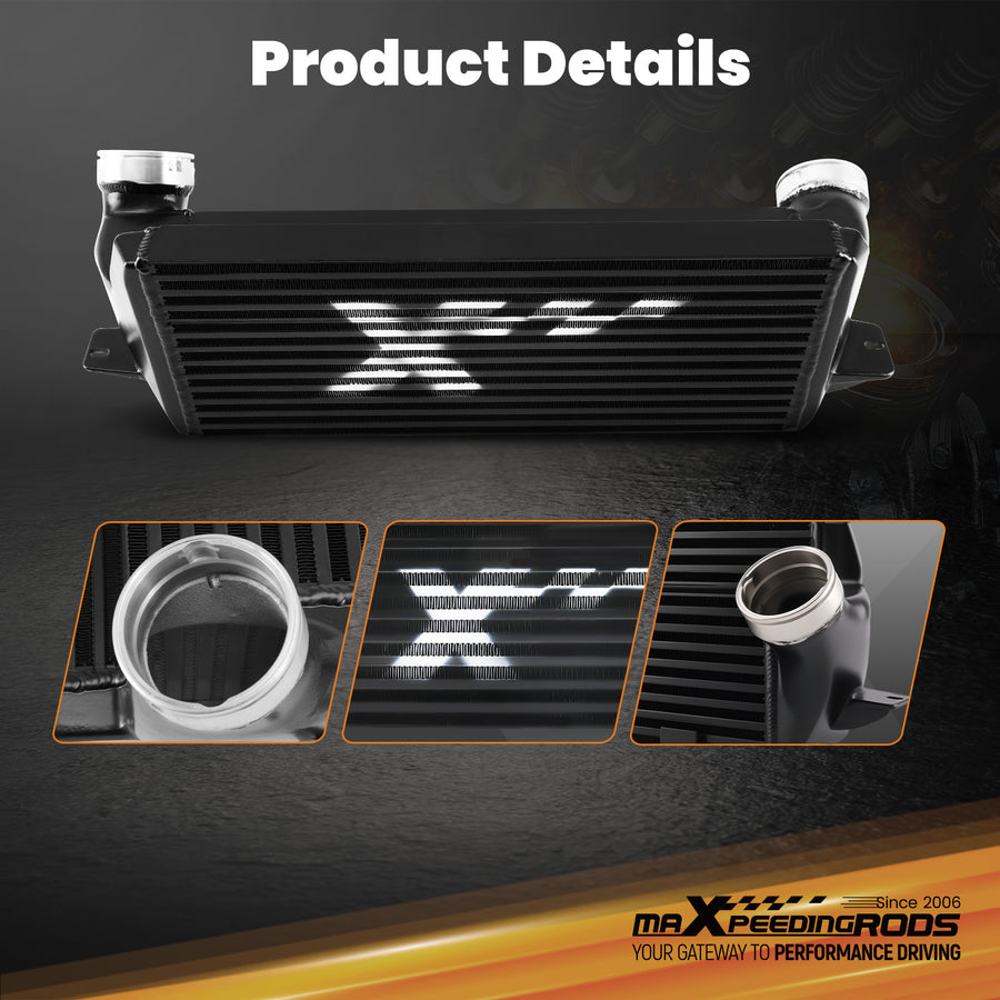 Aluminium Bar Plate Intercooler compatible for BMW 335i E90 335is E92 135i E82 2006-2013