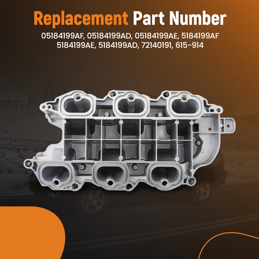 Full Aluminium Lower Intake Manifold For 11-18 compatible for Chrysler Dodge Jeep RAM 05184199AF