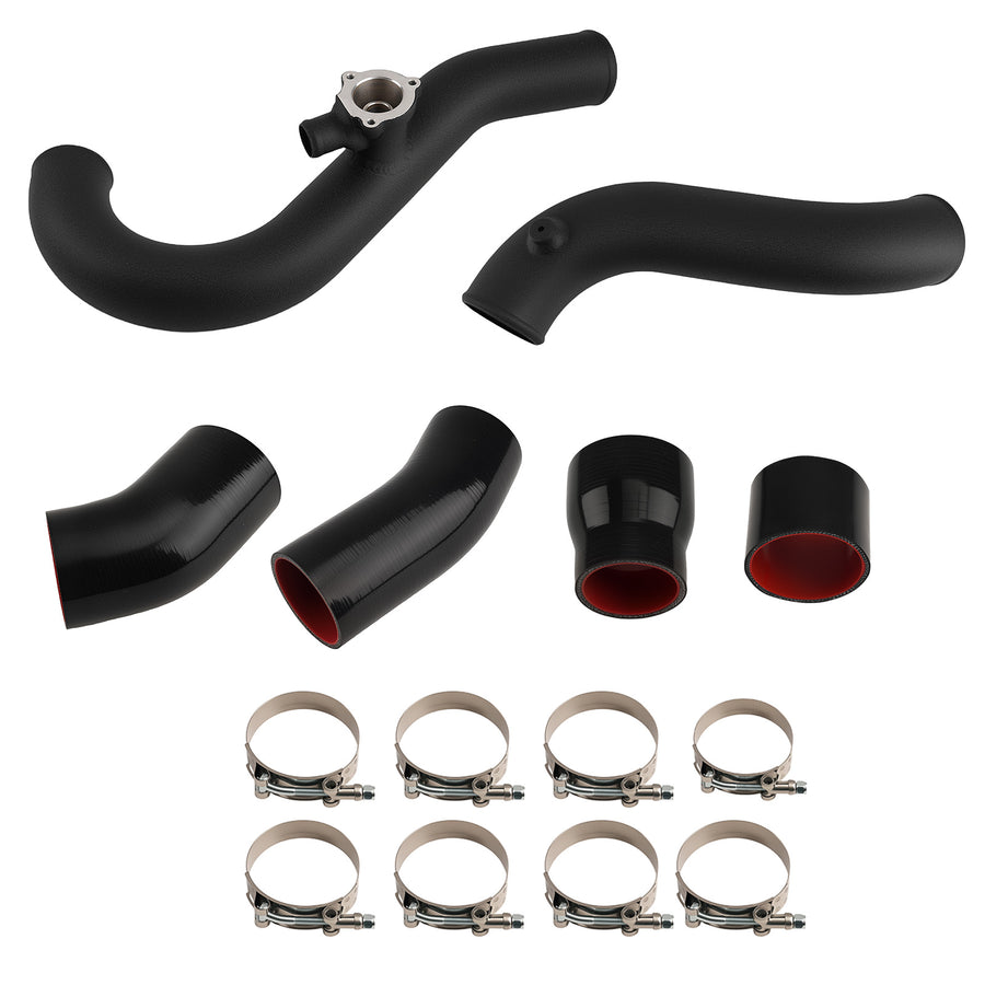 Intercooler Pipe compatible for Ford Mustang Coupe EcoBoost 2.3L 2015+ Black Aluminium