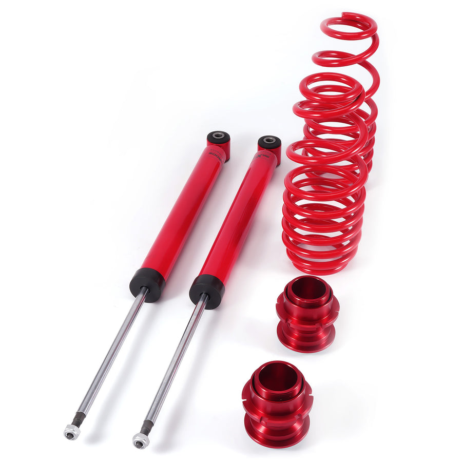 Rear Pair Adjustable Coilovers Shock Kit compatible for VW Golf MK4 2WD, compatible for Audi A3 1998-2005