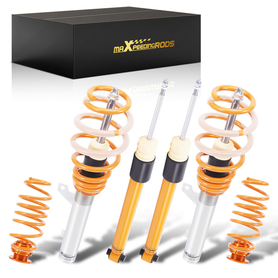 Coilovers Adjustable Lowering Coils compatible for VW Golf MK8 Hatchback 2020-2022 compatible for FWD