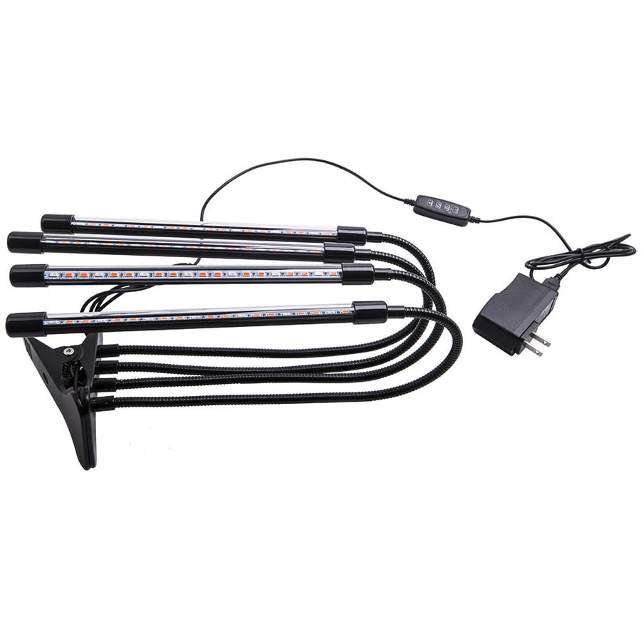 4 Heads LED Grow Light Plant Growing Lamp Lights for Indoor Plants Aluminium+PC