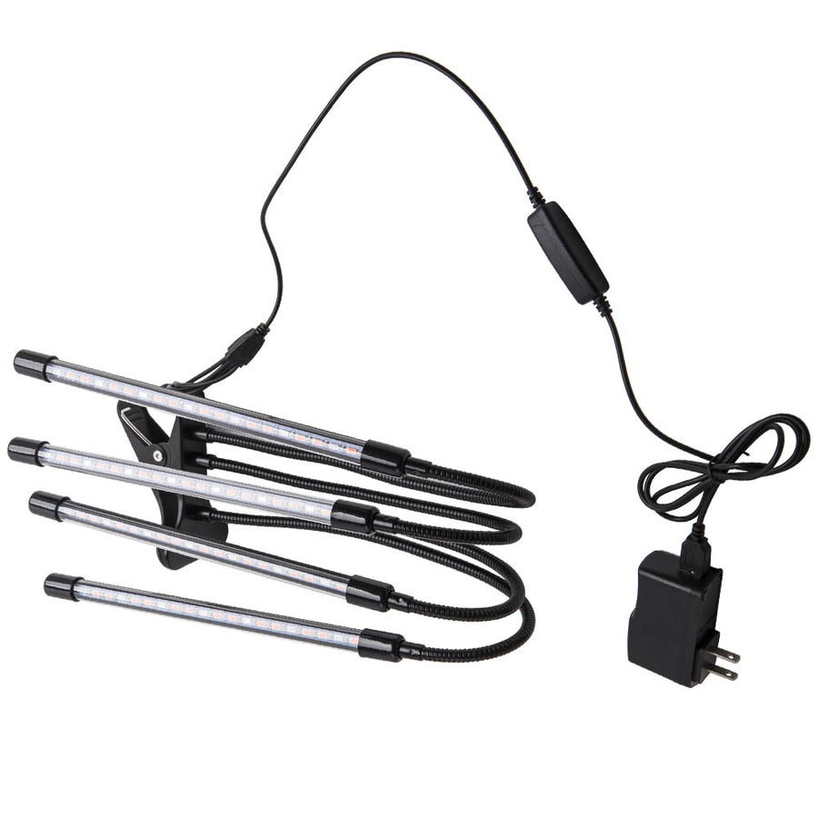 4 Heads LED Grow Light Plant Growing Lamp Lights for Indoor Plants Aluminium+PC