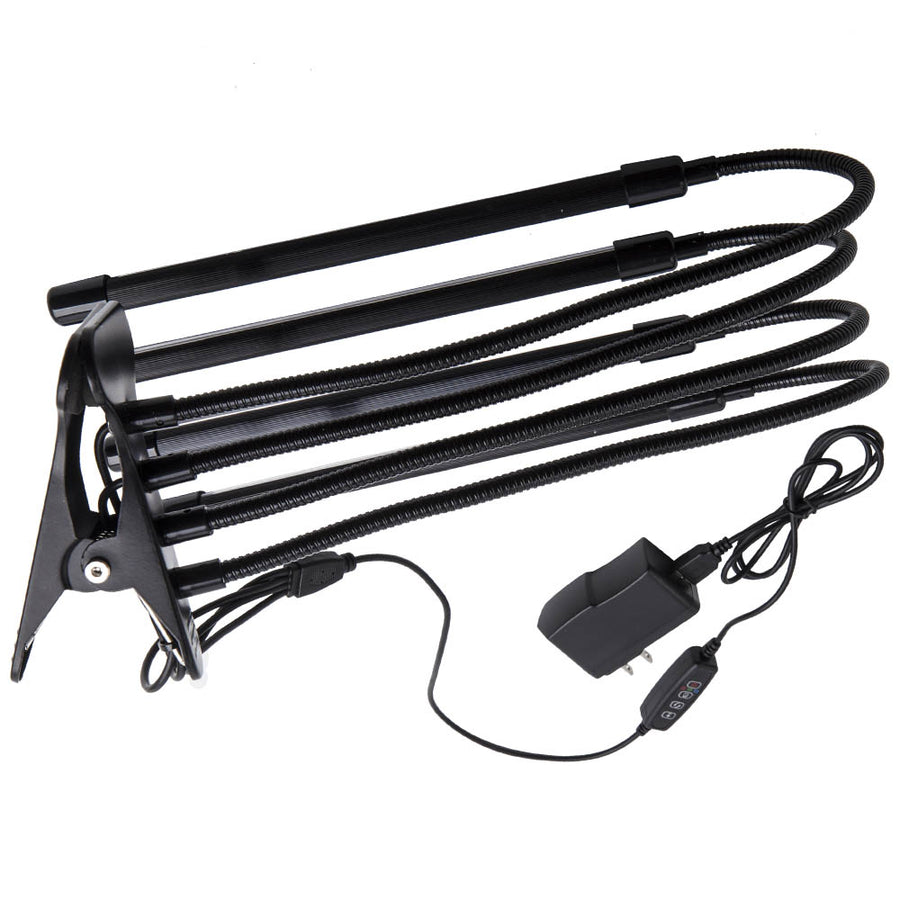 4 Heads LED Grow Light Plant Growing Lamp Lights for Indoor Plants Aluminium+PC