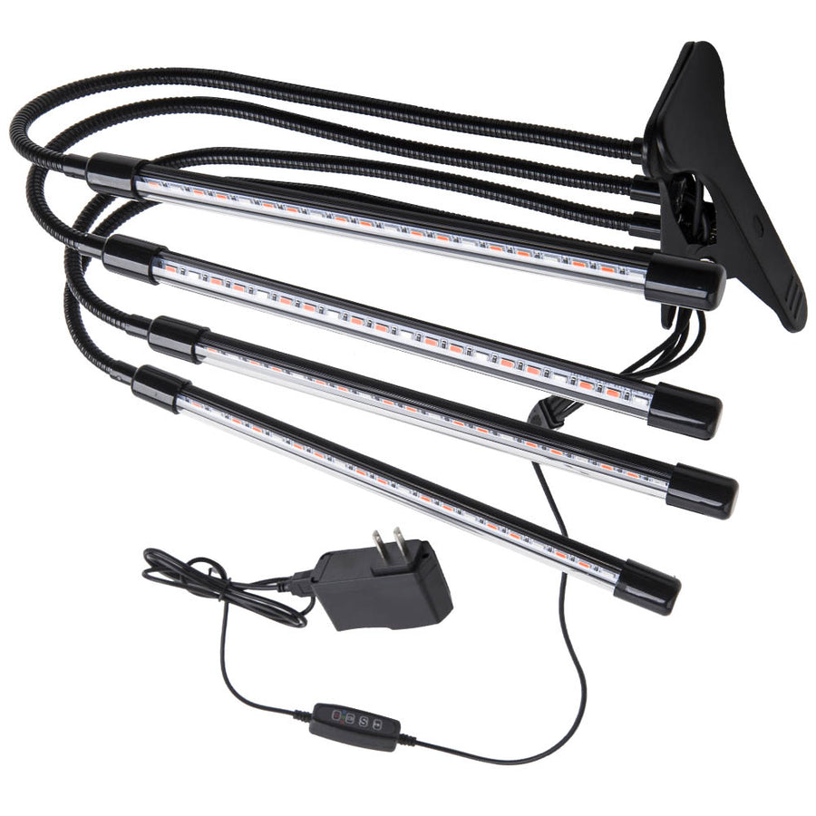 4 Heads LED Grow Light Plant Growing Lamp Lights for Indoor Plants Aluminium+PC