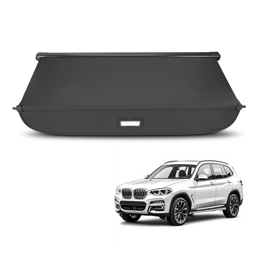 Trunk Cargo Cover compatible for BMW X3 2011-2017 ABS Plastic Easy Installation Waterproof