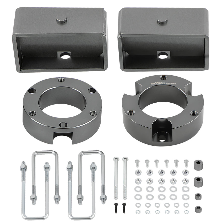 3 Front 3 Rear Lift Kit Compatible for Toyota Tacoma 6LUG 2WD1995.5-2004 Diff Drop