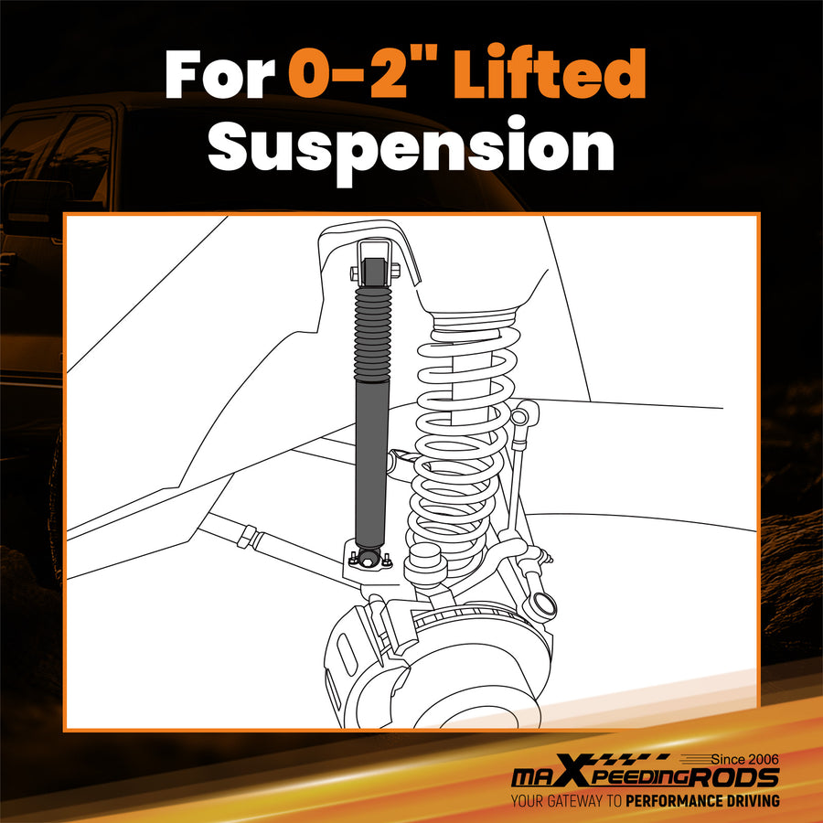 Rear Shocks compatible for Chevy Silverado Sierra 1500 99-06 Fit 0-2 Lift