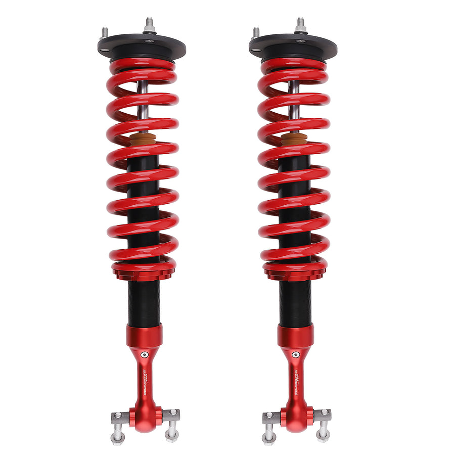 2 Adjustable Front Lift Struts compatible for Ford F-150 4WD 2014-2025 Monotube Suspension