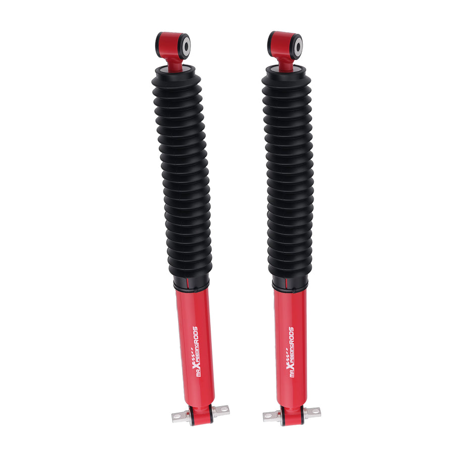 Front Rear Monotube Lift Shock compatible for Jeep Wrangler 2007-2018 1.5-3 Lift 4WD 2WD
