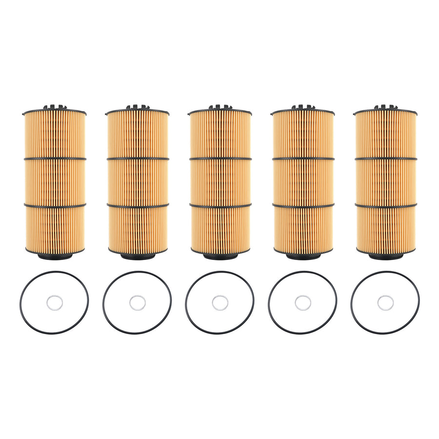 5Pack Oil Filter compatible for Freightliner 122SD 2020-2022 LF17800 P582506