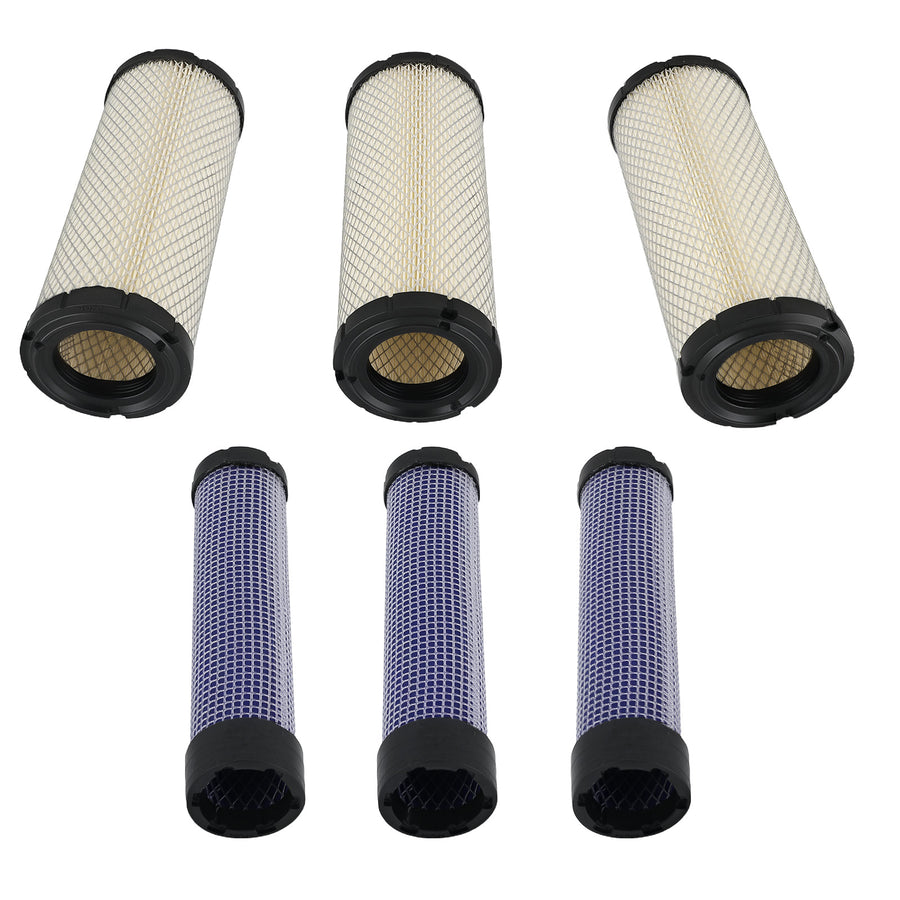 Air Filter Set compatible for Kawasaki FD750D CA9550 High Performance Filter Element