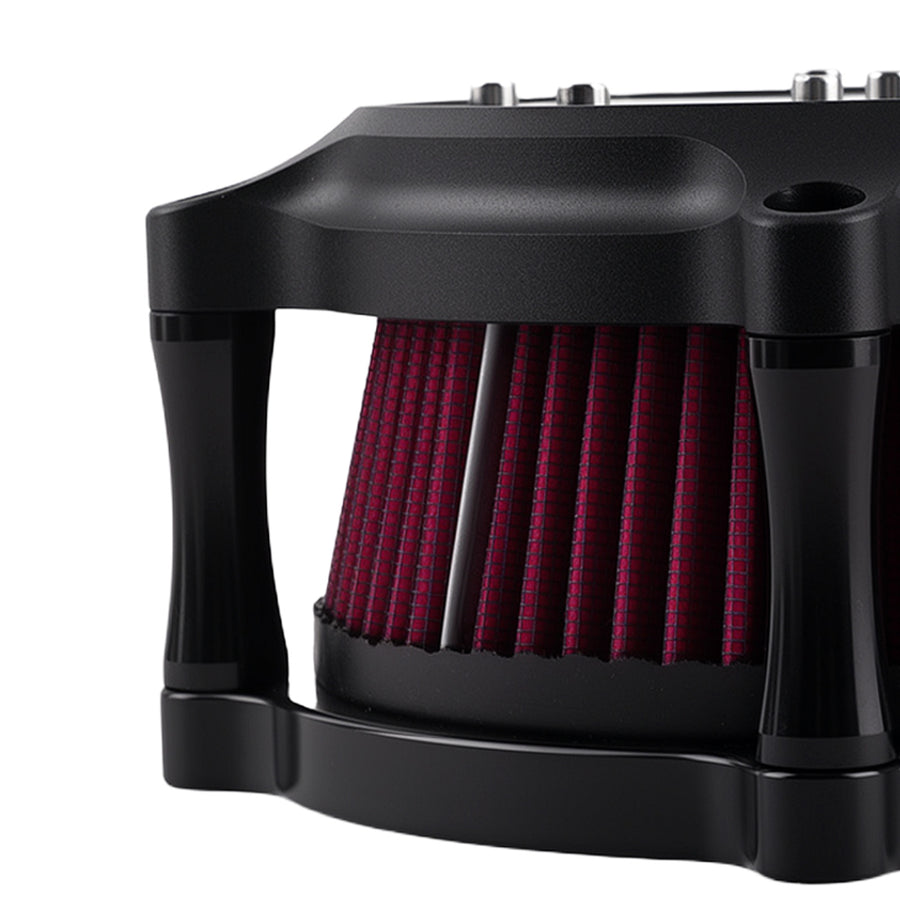 Red Air Cleaner Filter Aluminium compatible for Harley Touring Road Street Glide 2008-2016