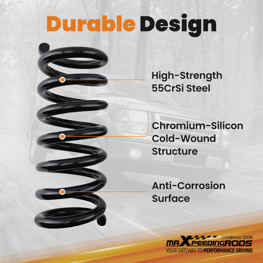 Front 2 Inch Lift Coil Spring compatible for Ford F-150 /Compatible for Lightning 1997-2003 2WD