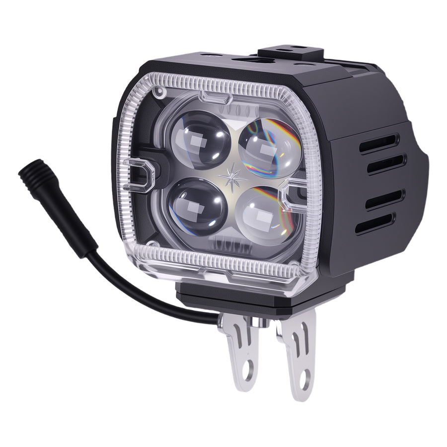 2Pack 120W Motorcycle LED Driving Work Light Spot Light for Offroad Fog Lights