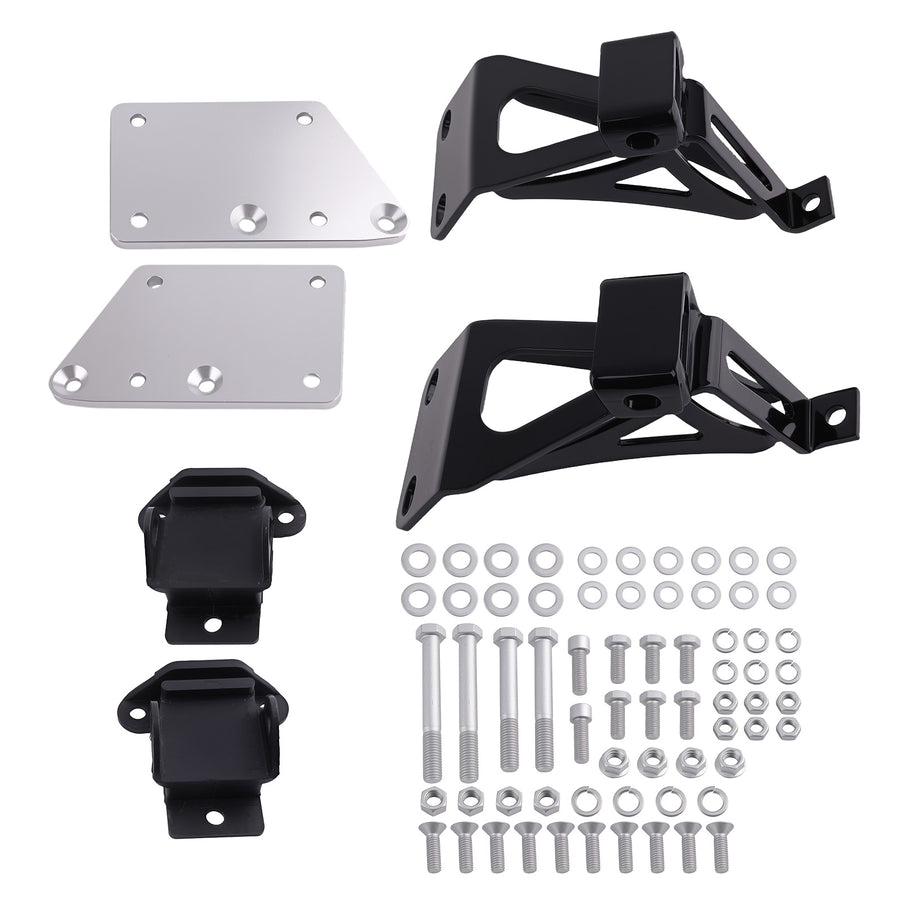 Engine Mount Adapter Kit compatible for Chevy C10 1963-1972 LS V8 Installation Brackets