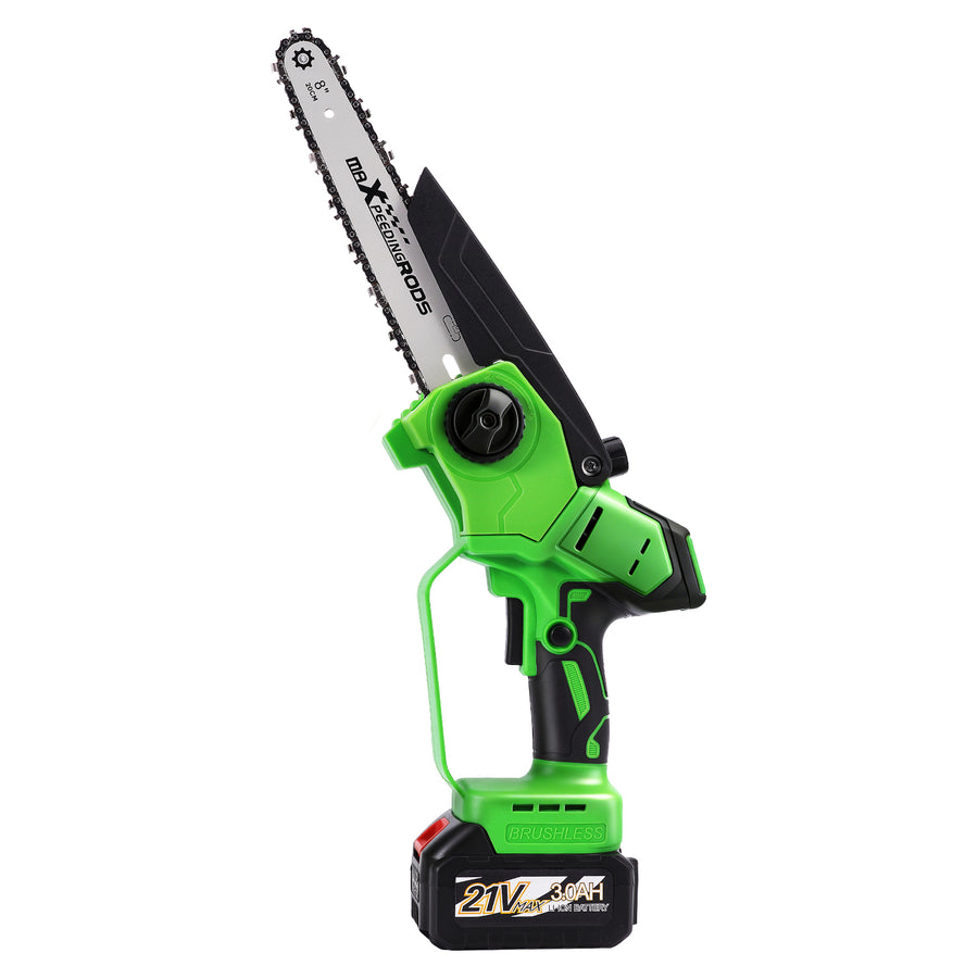 1200W 68 Bar compatible for Mini Chainsaw Brushless Cordless 2 Battery Portable Handheld