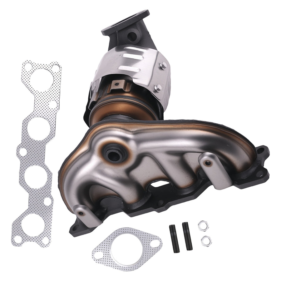 Exhaust Manifold Catalytic Converter Compatible For Hyundai Santa Fe Sport Base 2.4L 13-16