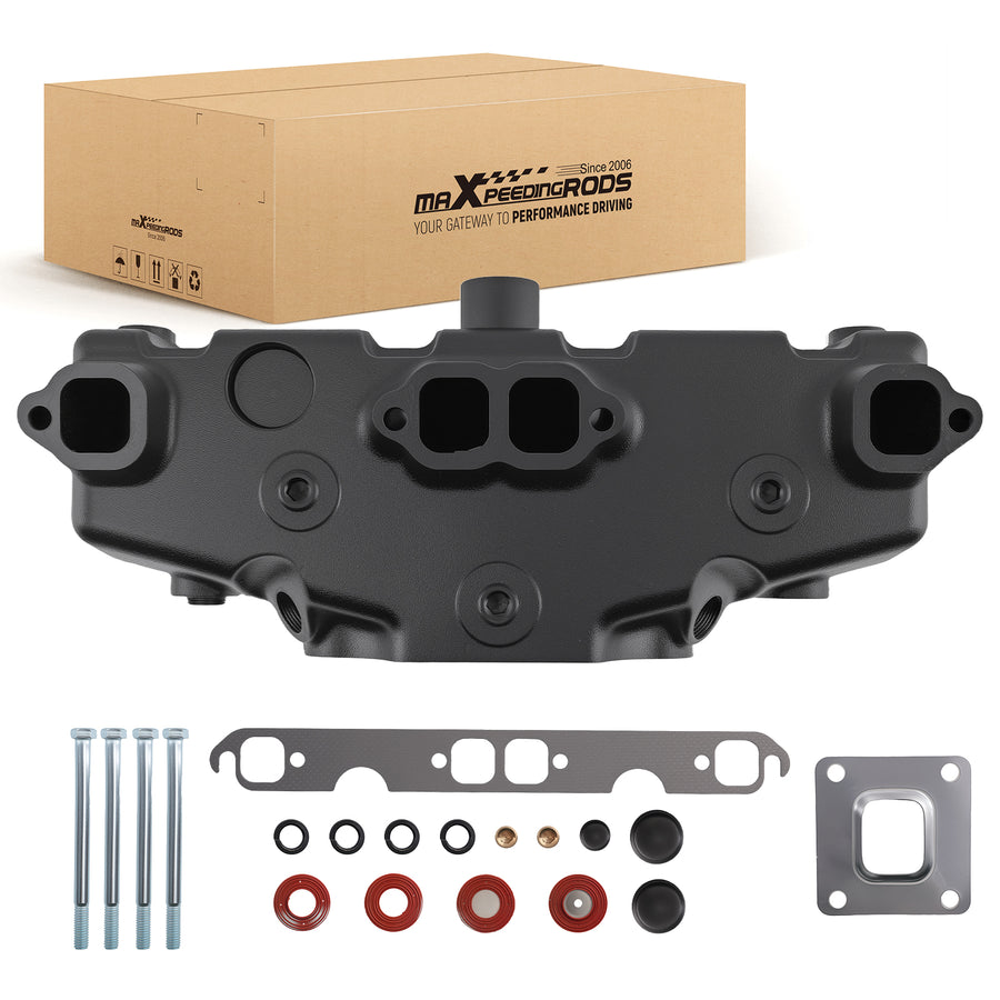 Cast Iron Manifold compatible for Mercruiser 305 350 Dry Riser 865735A02 8M0185794