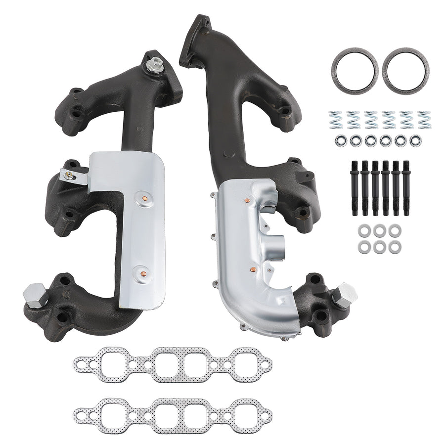 Exhaust Manifold compatible for Chevrolet Blazer V8 5.7L 1992-1994 Cast Iron Heat Shield