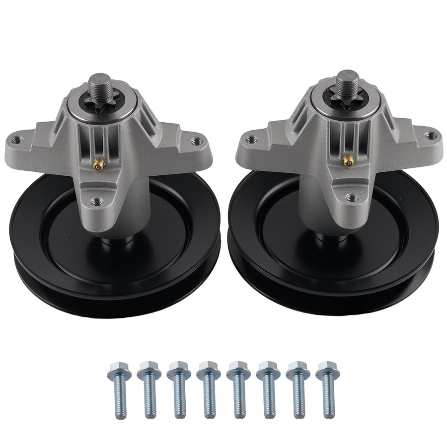 2x Mandrel Spindle for Troy-Bilt 42 918-0624 918-0659 738-1010A 756-04216