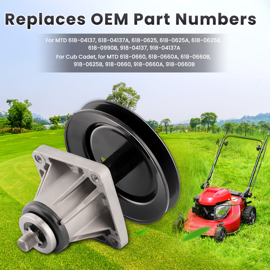 Spindle Assembly compatible for Cub Cadet MTD 46 Deck 918-0660 618-0660 LT1045 LT1046 New