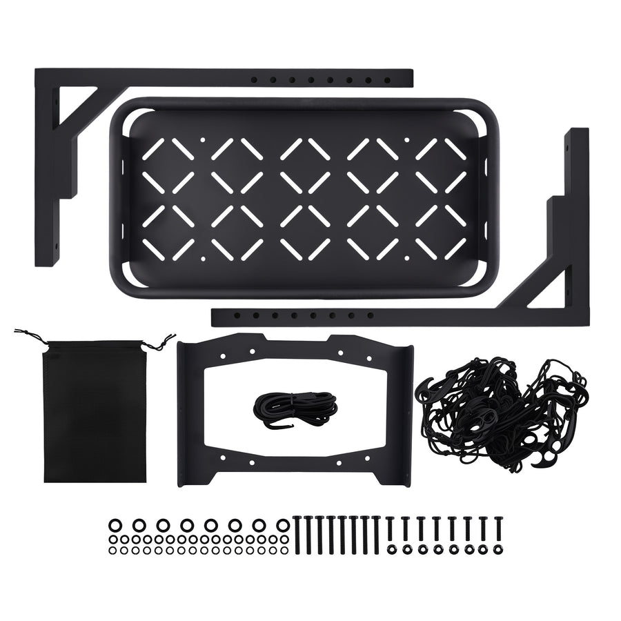Off-Road Tyre Basket compatible for Jeep Wrangler JL JLU 2018-2025 Powder Coated
