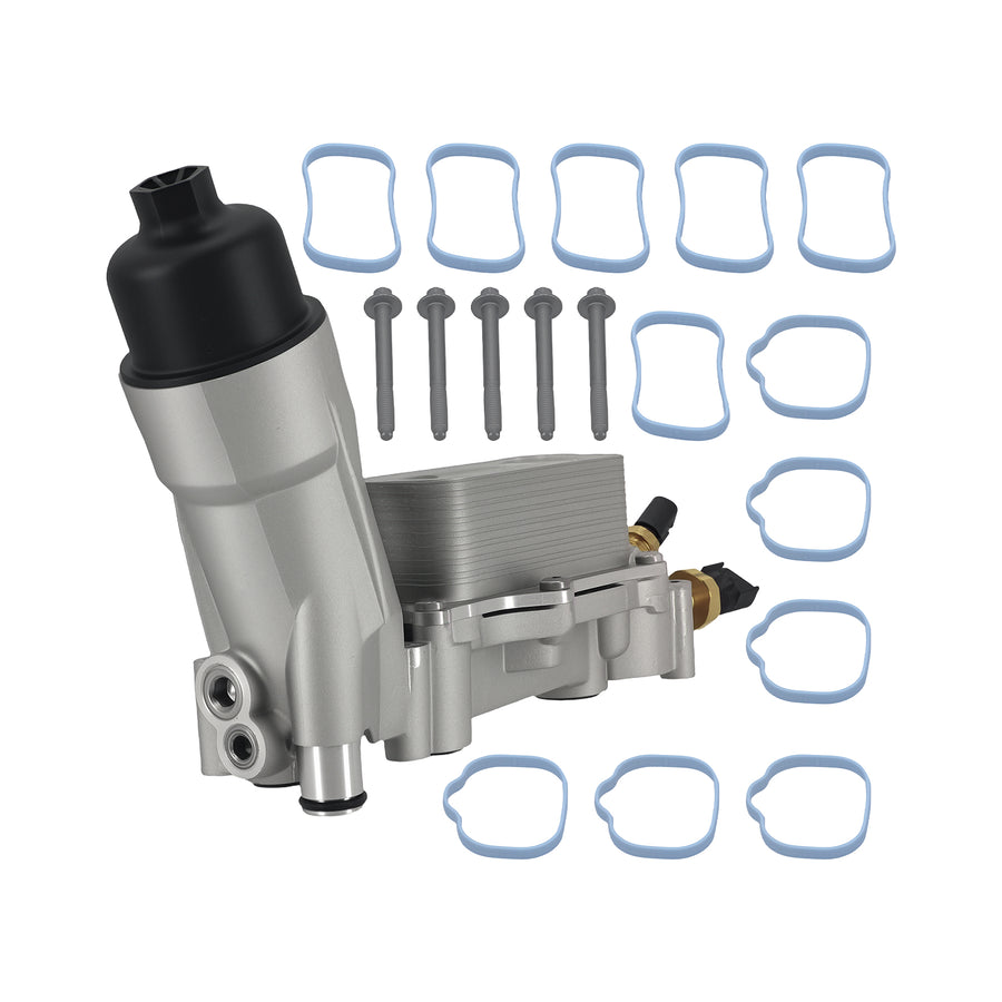 Aluminium Engine Oil Cooler Filter Housing compatible for Dodge Jeep Chrysler Ram 3.6L 17-18