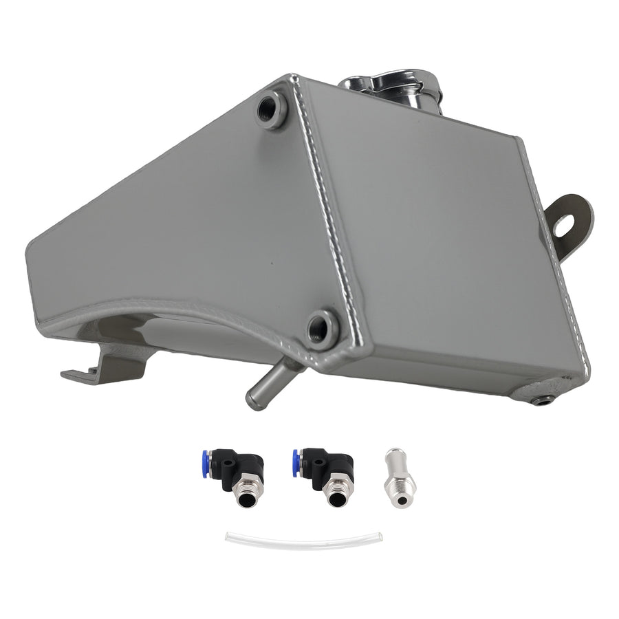 Aluminium Radiator Coolant Overflow Water Tank compatible for Nissan 240SX S13 S14 S15 88-94