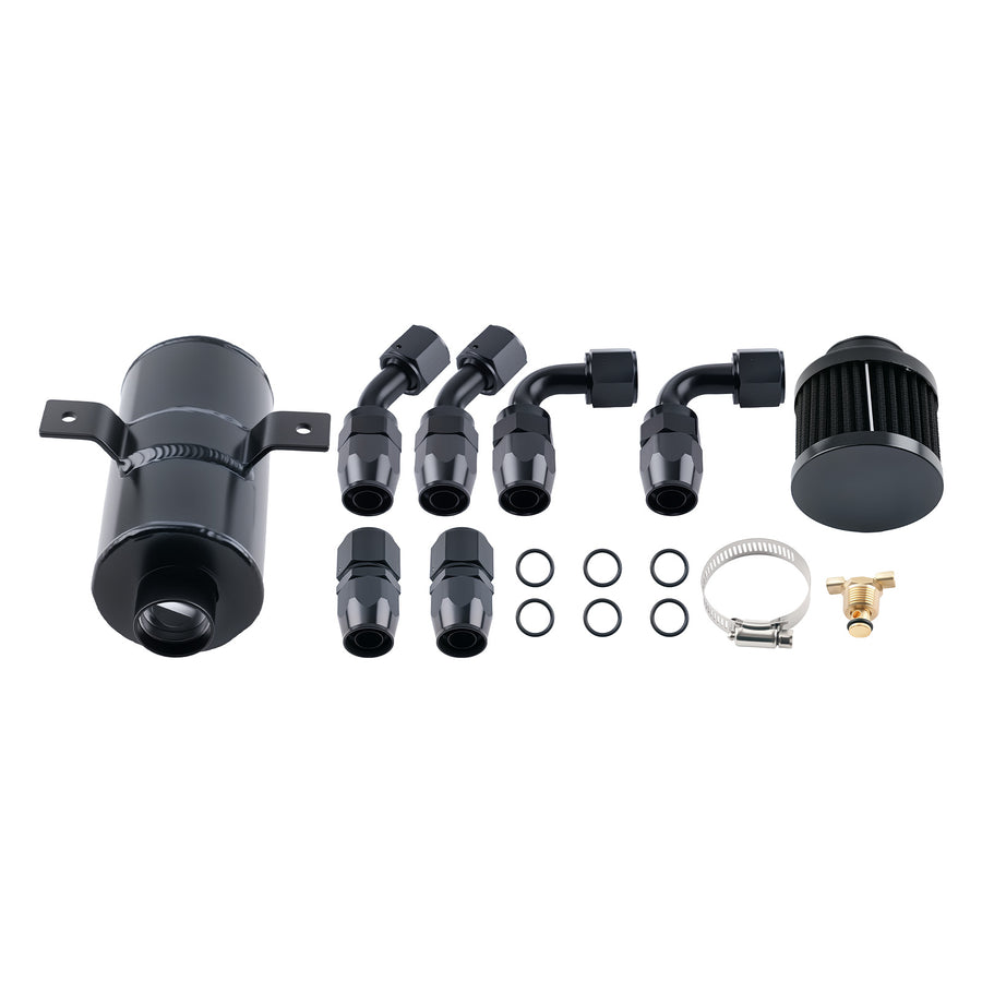 Oil Catch Can Filter 750ML 10AN Kit With 10ft Hose Set And Fittings Kit