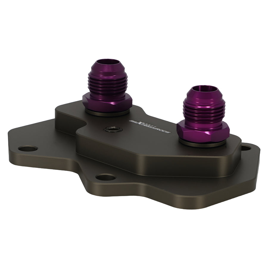 Aluminium Oil Filter Sandwich Adapter AN10 compatible for VW Audi EA113 Engine Purple