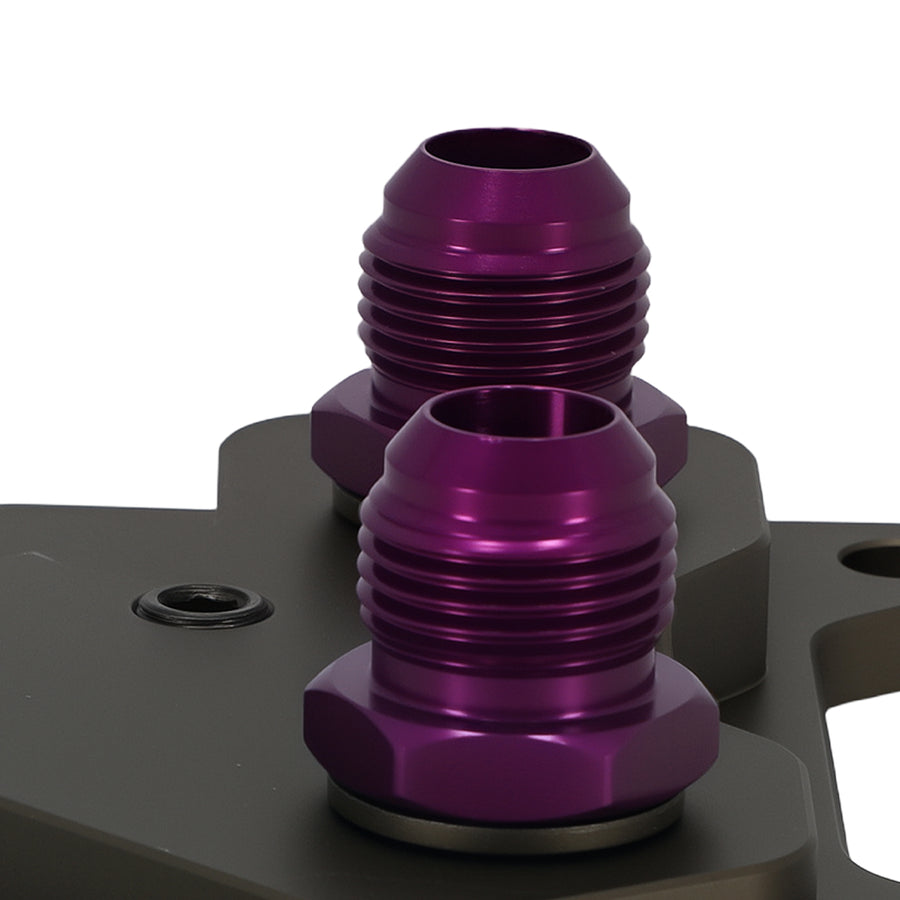 Aluminium Oil Filter Sandwich Adapter AN10 compatible for VW Audi EA113 Engine Purple