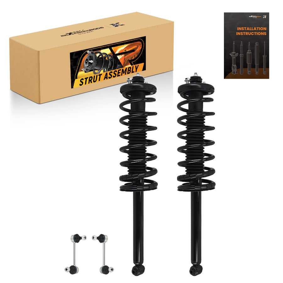 4x Rear Complete Struts Spring Assembly Sway Bar compatible for Honda Accord 1998-2002 NEW