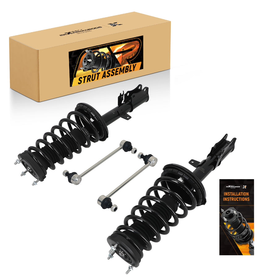 4Pcs Rear Struts & Sway Bar Links compatible for Toyota Camry 1997-2001