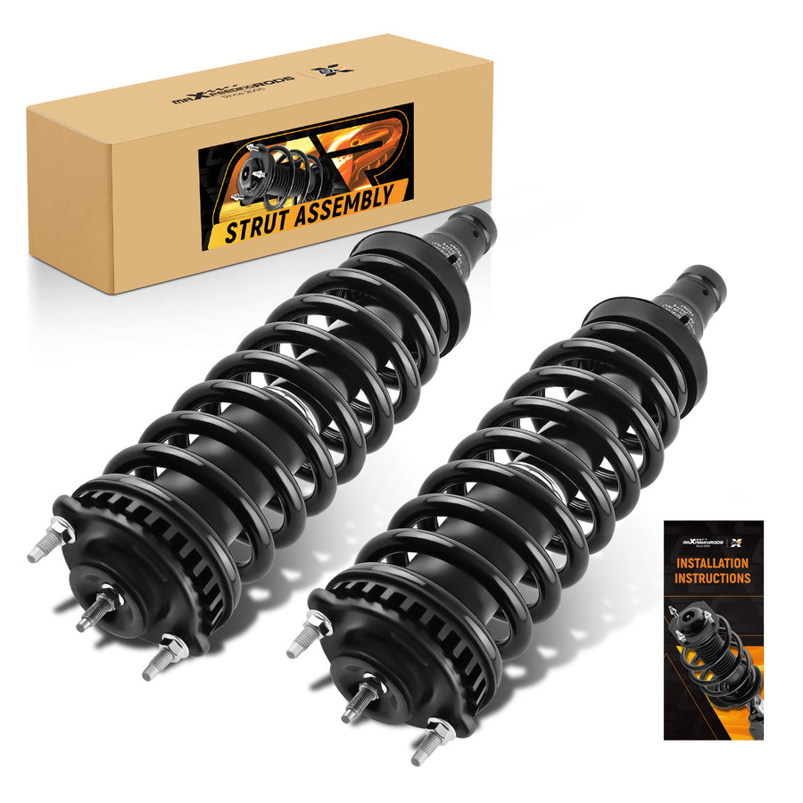 Front Complete Struts w/ Control arms For 2002-2009 compatible for Chevy Trailblazer compatible for GMC Envoy