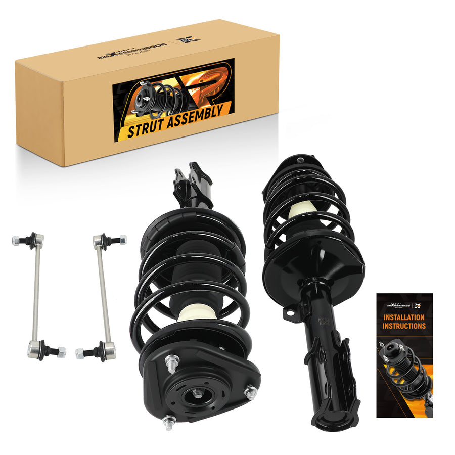 4Pcs Front Shock Struts & Sway Bar Links compatible for Toyota Corolla 2003-2008
