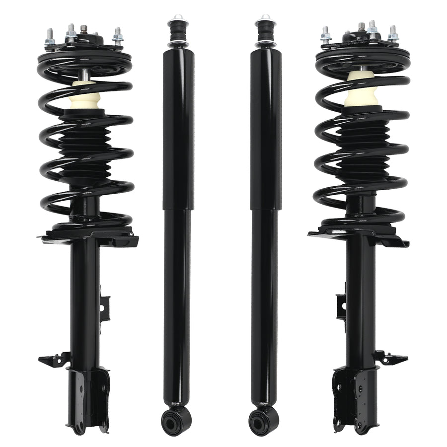 4pcs Rear Front Struts Assembly compatible for Ford Escape 01-07 compatible for Mazda Tribute 01-06