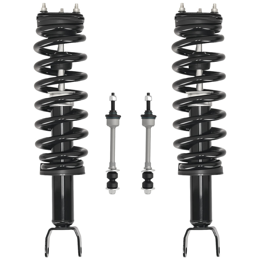 Front Strut Spring Sway Bar End Link Assembly compatible for Dodge Ram 1500 2006-2008 4WD