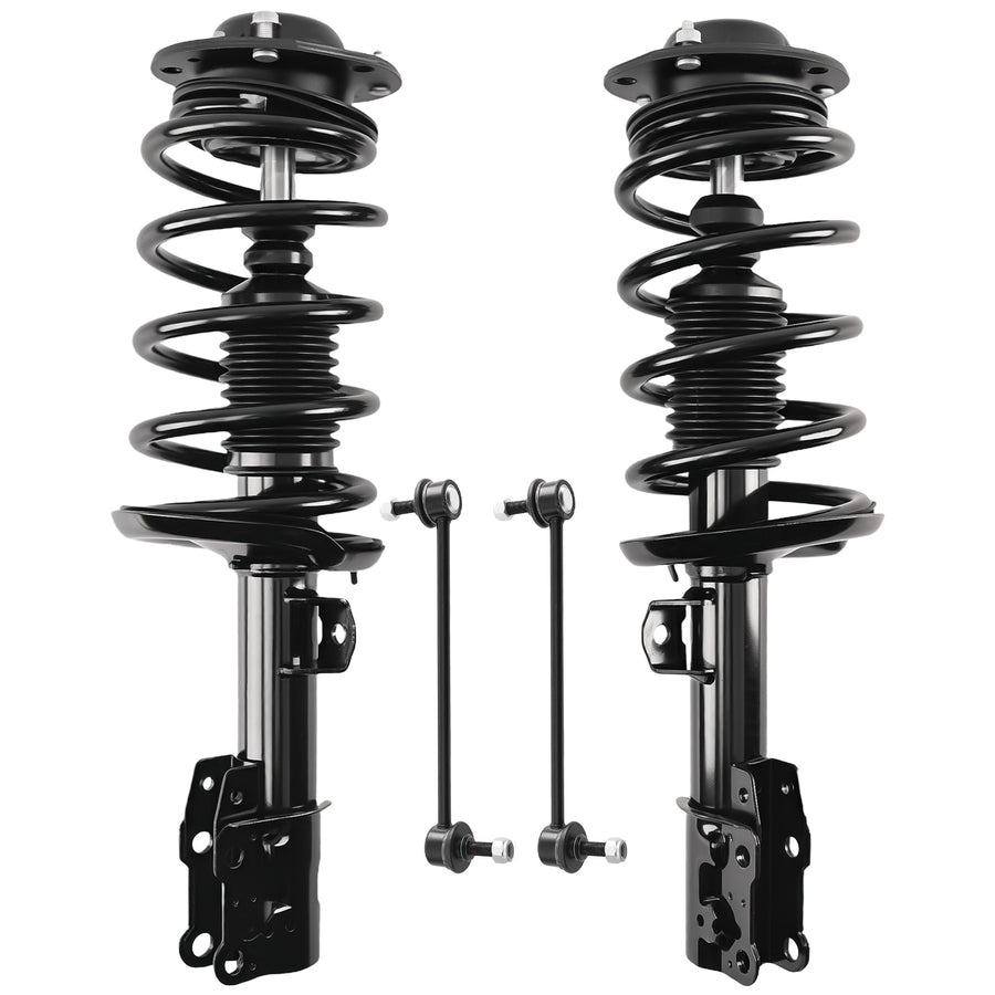 Front Coil Spring StrutsSway Bars For 2004-2012 compatible for Chevy Malibu Pontiac G6 Aura