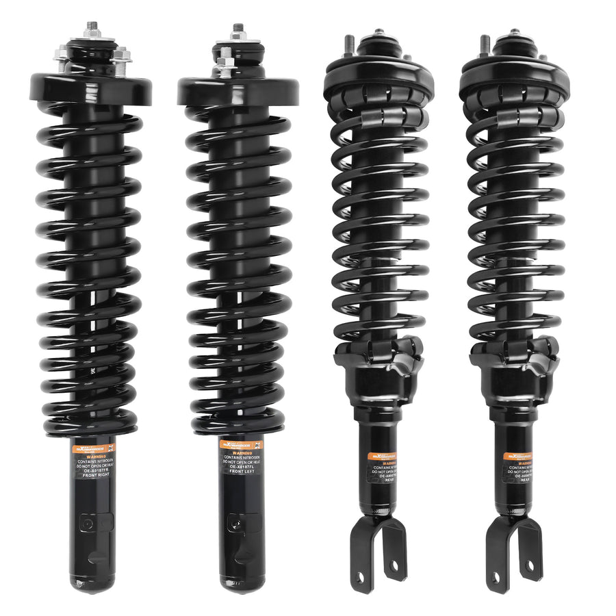 4pcs Complete Front Rear Struts Set Compatible for Honda Civic 1996-2000 All Models