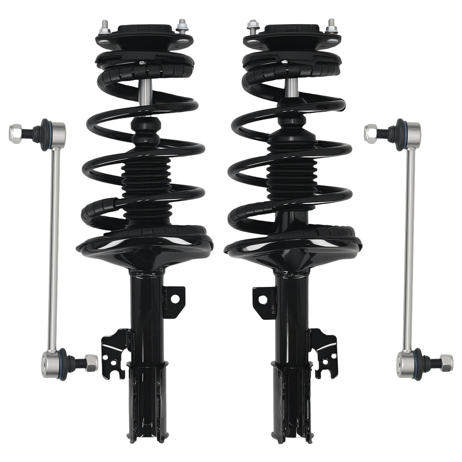 4x Front Complete Strut Sway Bar Link Kit For 2002 2003 compatible for Toyota Camry Lexus ES300