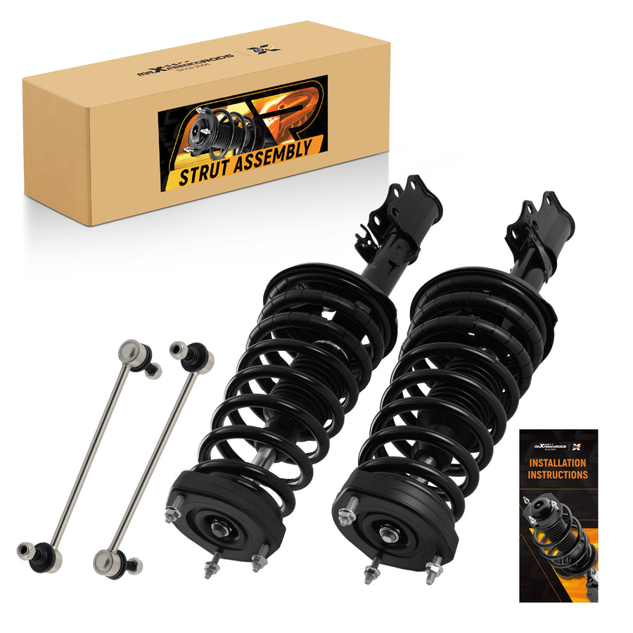 4Pcs Rear Complete Struts & Sway Bar Links compatible for Toyota Camry 2002-2003