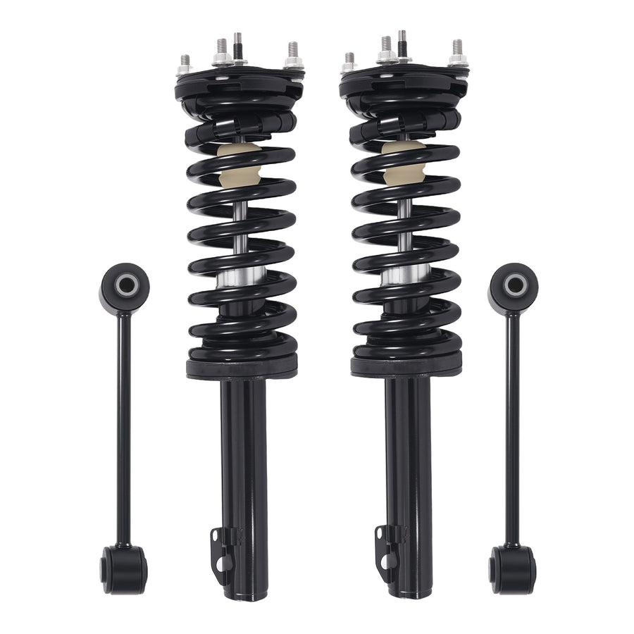 Front Strut Spring Sway Bar End Link Assembly compatible for JEEP GRAND CHEROKEE 2005-2010