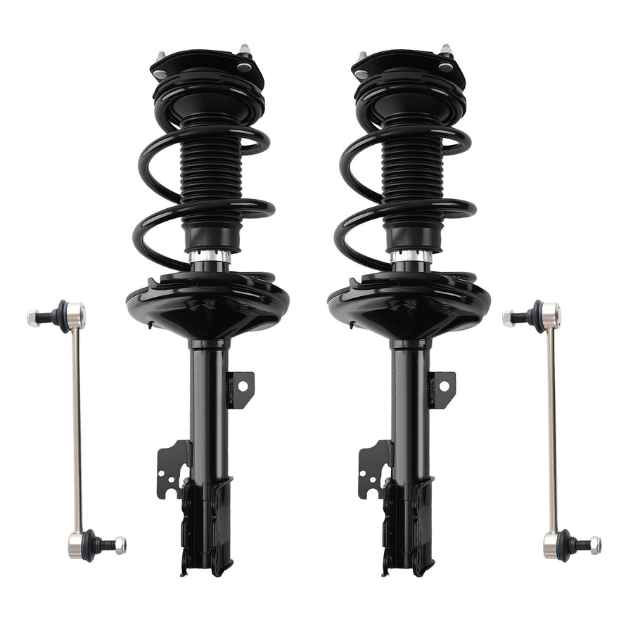 Front Struts Sway Bar w/ Coil Spring For 2004-2007 compatible for Toyota Highlander LEXUS RX330