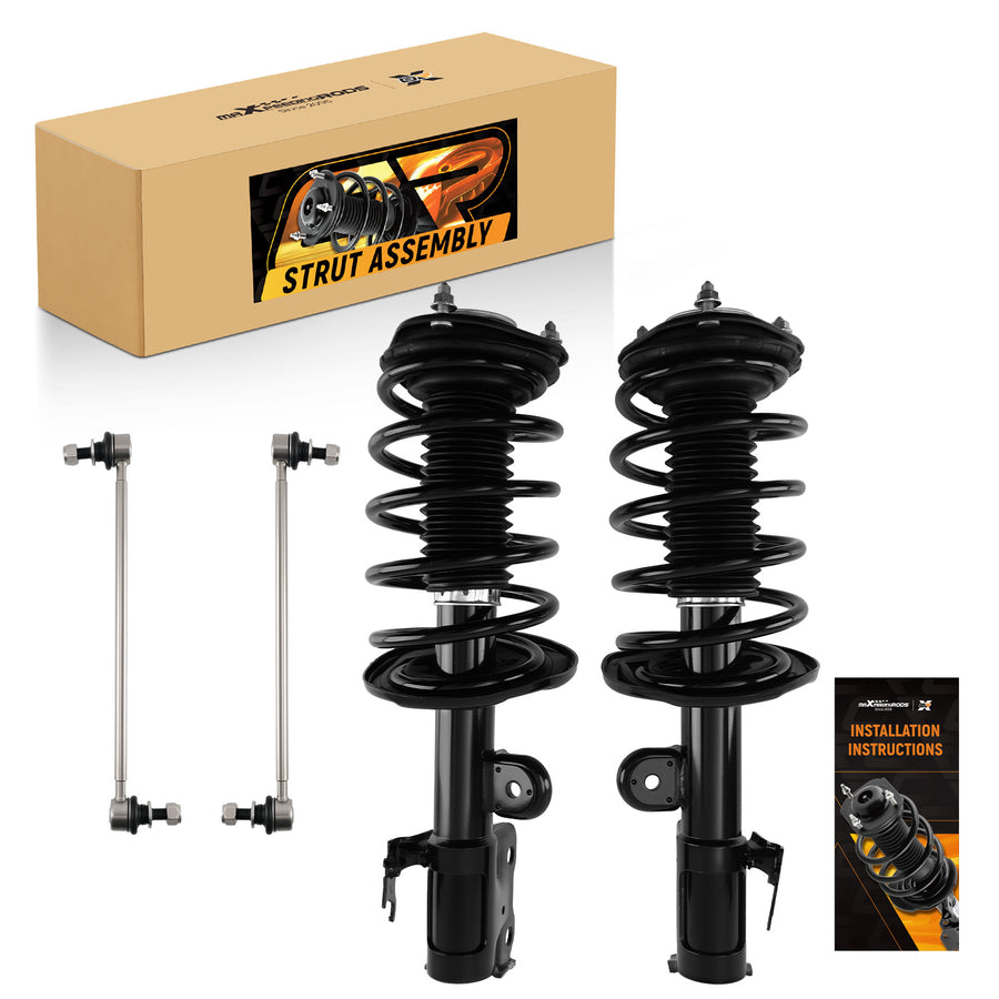4Pcs Front Struts & Sway Bar Links compatible for Toyota Prius 2010-2015