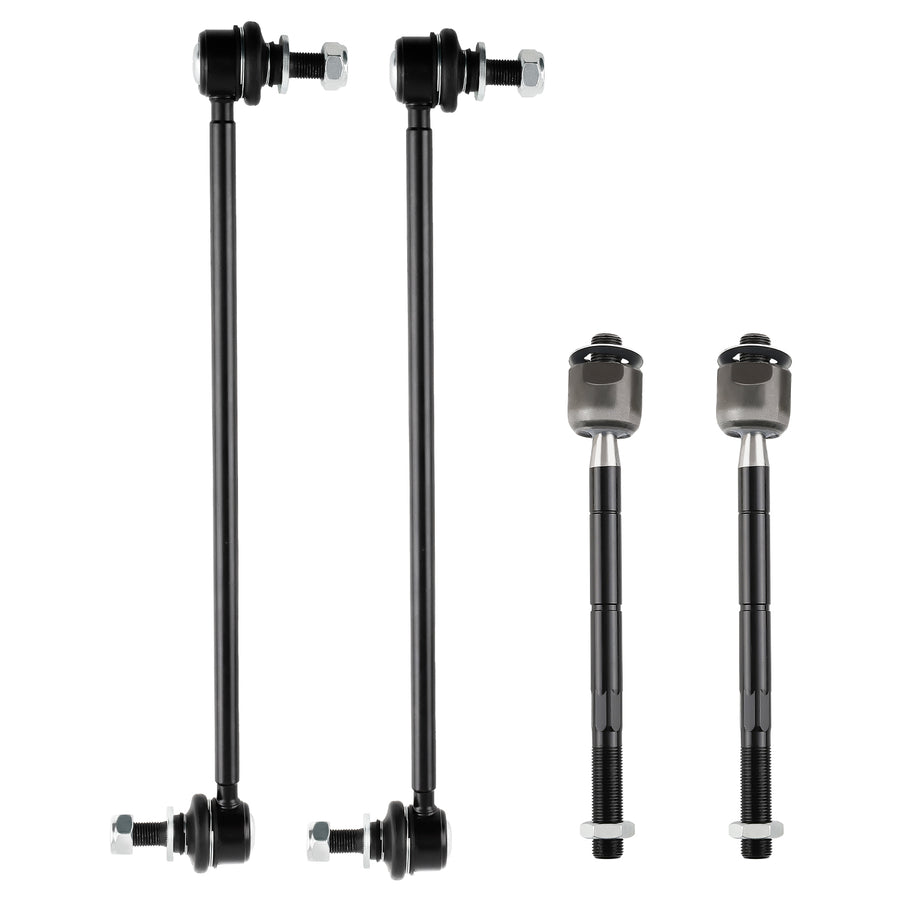 Front Struts + Control Arms Sway Bar Tie Rods For 06-12 compatible for Toyota RAV4 2.5LITER L4