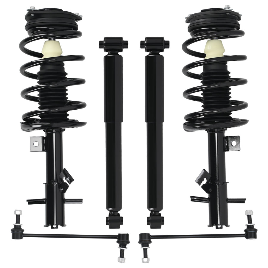 FrontRear Shock Strut AbsorberSway Bar For 2007-2011 2012 compatible for Nissan Sentra