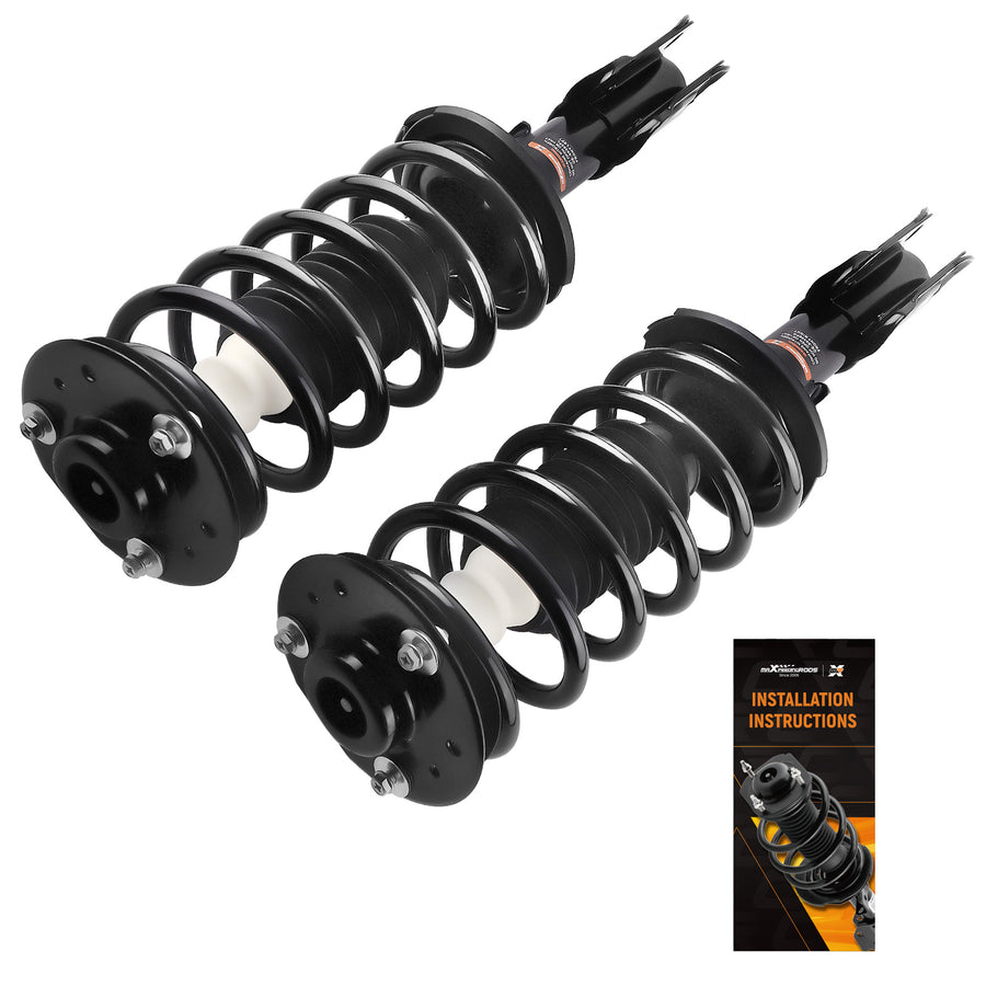 Pair Front Struts w/ Coil Springs for 2007-2017 compatible for Chevy Equinox GMC Terrain 172527