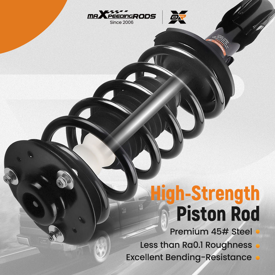 Pair Front Struts w/ Coil Springs for 2007-2017 compatible for Chevy Equinox GMC Terrain 172527